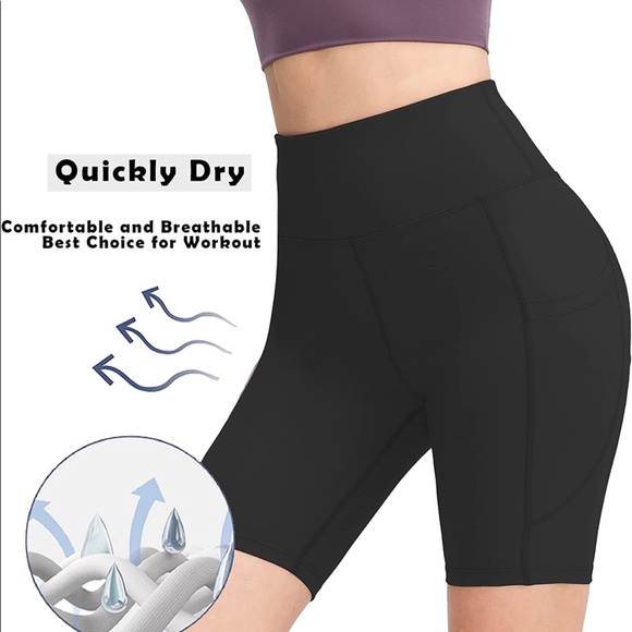 Biker Shorts with Pockets ~ Gray - Picture 8 of 10